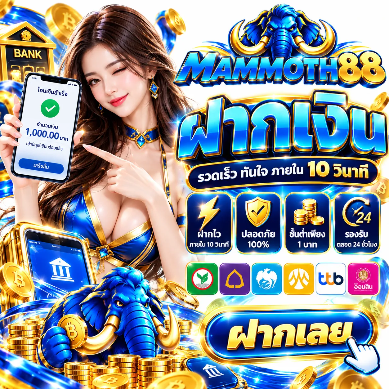 MAMMOTH88 - ฝากเงิน